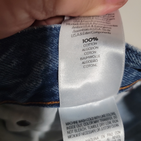 Mother Superior High Waisted Hoover Wash Distressed Straight Leg Jeans Size 32 - Picture 9 of 15